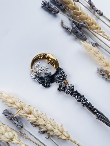 Серебряная чайная ложка «Ночь»