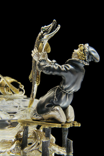 Серебряная икорница «Емеля»