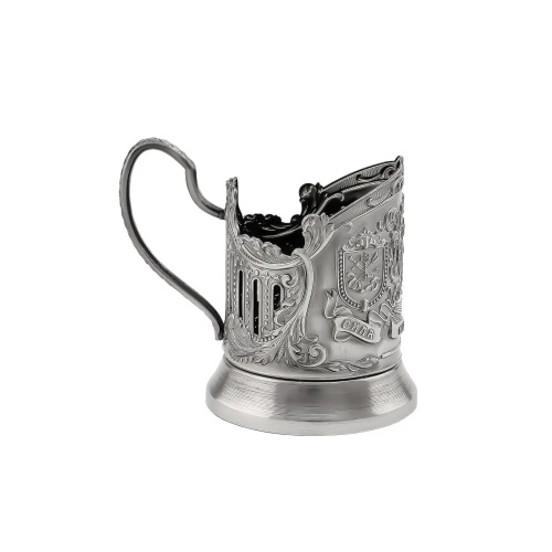 Подстаканник никелированный с чернением «Мудрый руководитель»