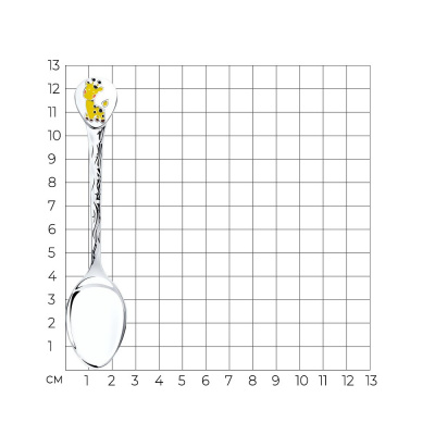 Ложка «Жираф» детская из серебра