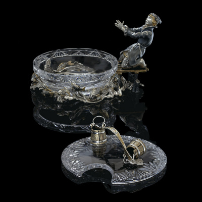 Серебряная икорница «Емеля»