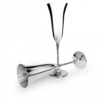 Набор серебряных фужеров «Виноградная лоза»