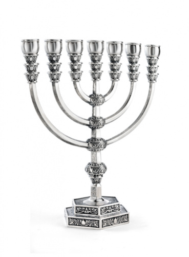 Менора серебряная