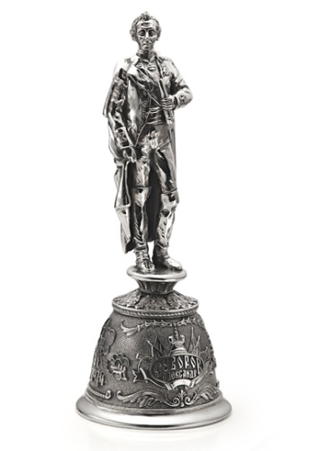 Набор серебряных рюмок-перевертышей "Полководцы России"