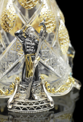 Набор чайных и кофейных ложек с подставкой «Ель» из серебра