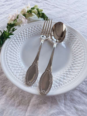Набор из серебра «Император» столовая ложка и вилка
