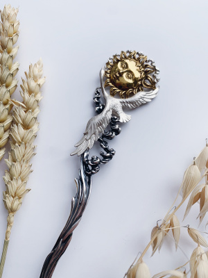 Чайная ложка из серебра «День»