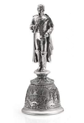 Набор серебряных рюмок-перевертышей "Полководцы России" Набор серебряных рюмок-перевертышей "Полководцы России"