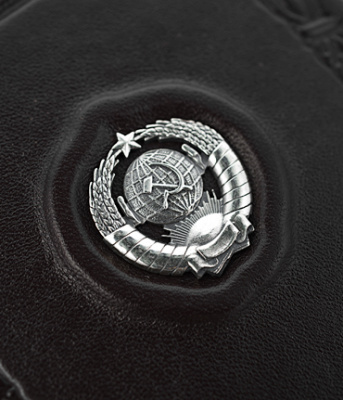 Кожаная обложка для автодокументов «СССР» (Ag 925)