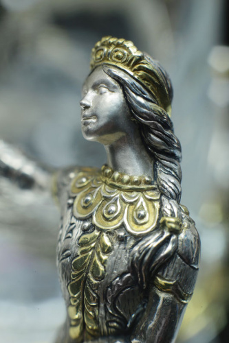 Серебряный подстаканник «Василиса Прекрасная»