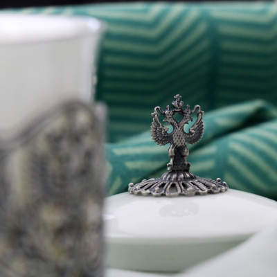 Сахарница "Герб" с чернением Сахарница "Герб" с чернением