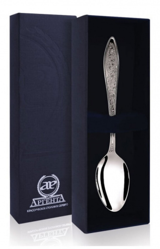 Чайная ложка серебряная «Морозко»