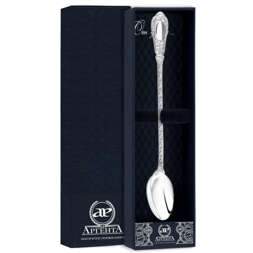 Ложка для размешивания напитков «Фамильная» серебро 925