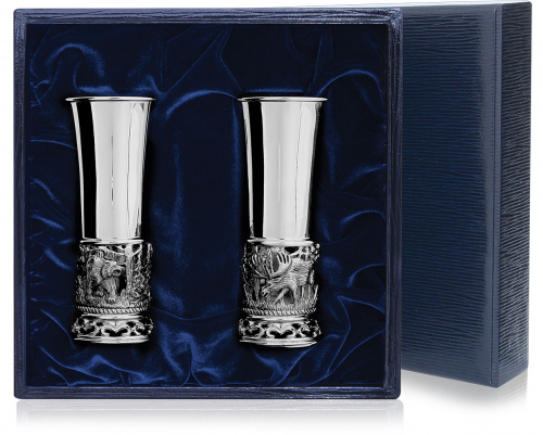 2 стопки из серебра «Лось» 2 стопки из серебра «Лось»