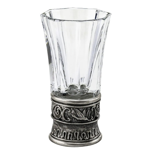 Стопка из серебра с хрустальной вставкой