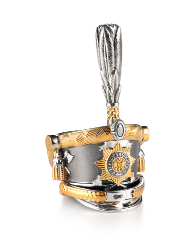 Рюмка «Гусарский кивер» (малая) из серебра 925