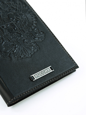 Кожаная обложка для паспорта «Россия»