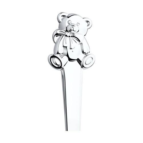 Ложка детская из серебра «Мишутка»