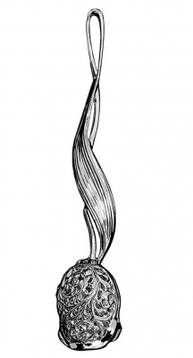 Ситечко из серебра «Тюльпан» для чая Ситечко из серебра «Тюльпан» для чая