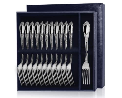 Серебряный набор «Престиж» 12 десертных вилок