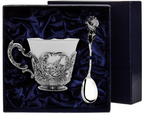 Чашка чайная «Королевская охота» с ложкой
