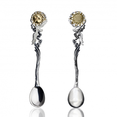 Чайная ложка из серебра «День»