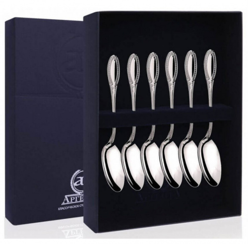 Серебряный набор «Император» 6 кофейных ложек