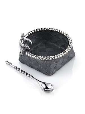 Серебряная солонка «Мужичок с ноготок»