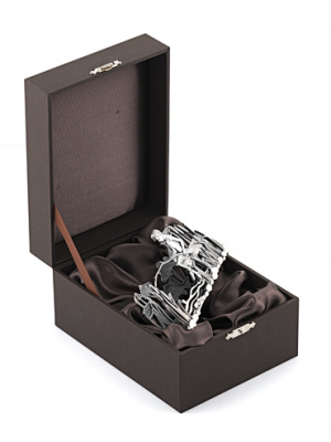 Серебряная салфетница «Рыбалка»