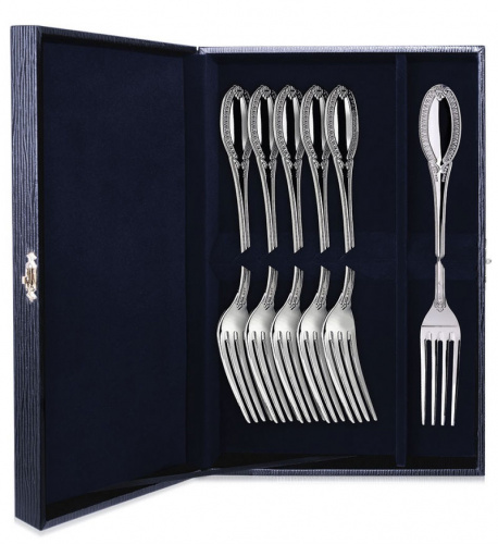 Серебряный набор «Император» 6 столовых вилок